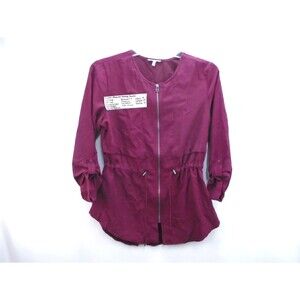 Maurices Anorak Jacket Womens M Full Zip Lightweight Waist Adjustment Relaxed